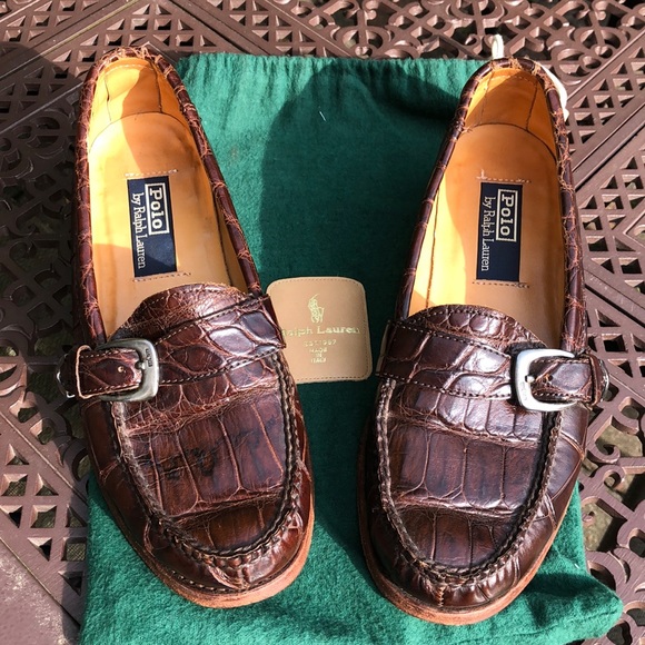 ralph lauren alligator loafers